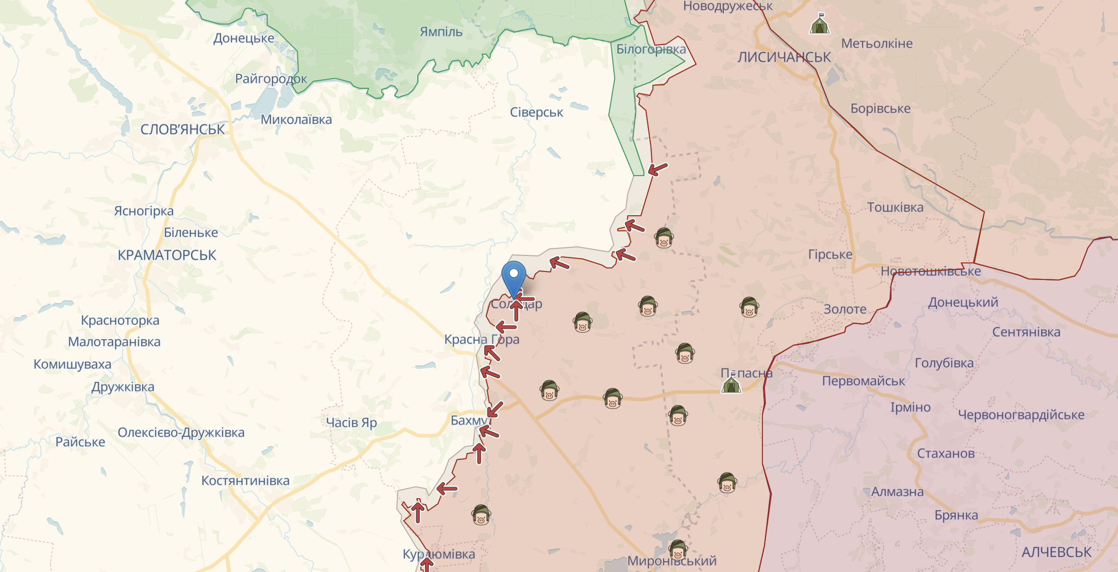 ЗСУ спростували заяву Росії про "захоплення" Соледара